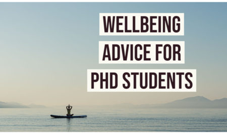 Wellbeing advice for PhD students